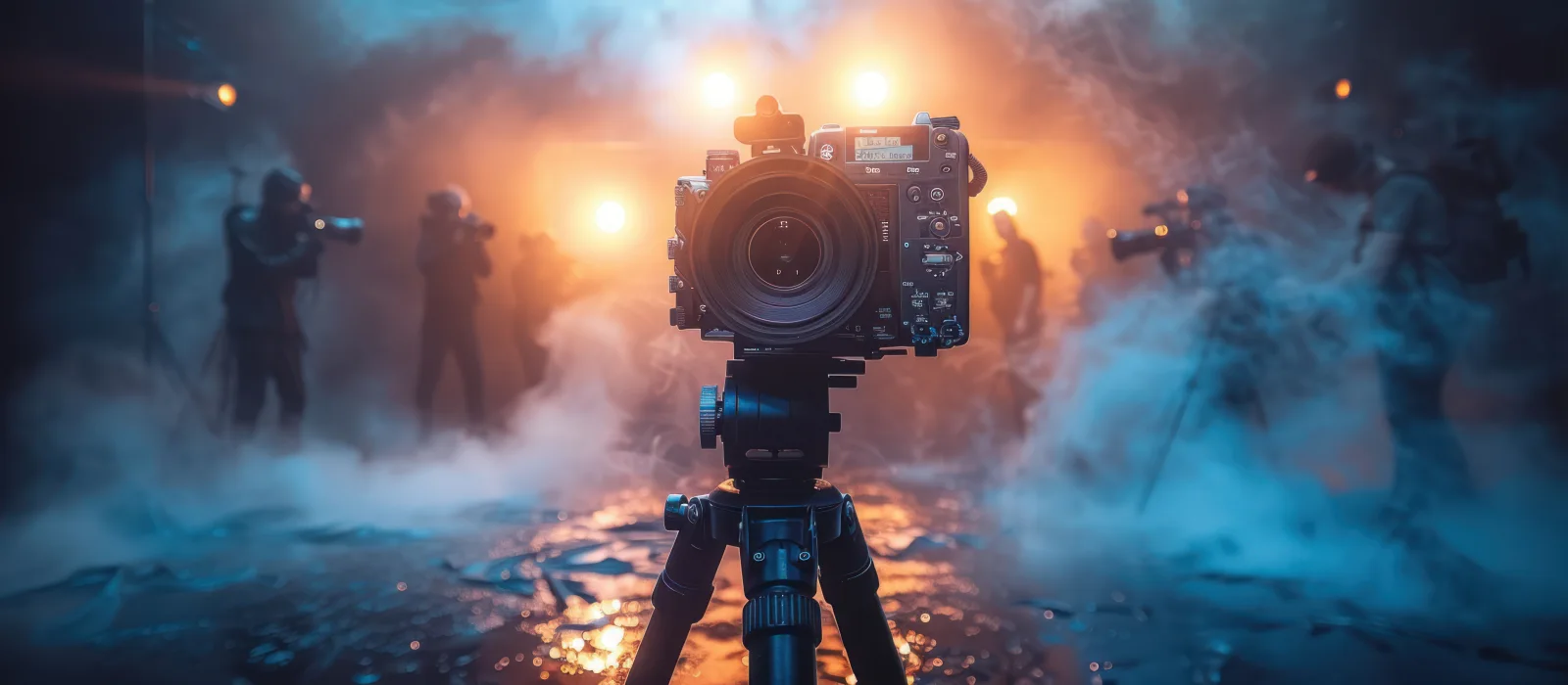Cameras on a film set